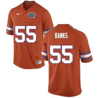 Men's Florida Gators #55 Noah Banks NCAA Nike Orange Authentic Stitched College Football Jersey BBM6262QH